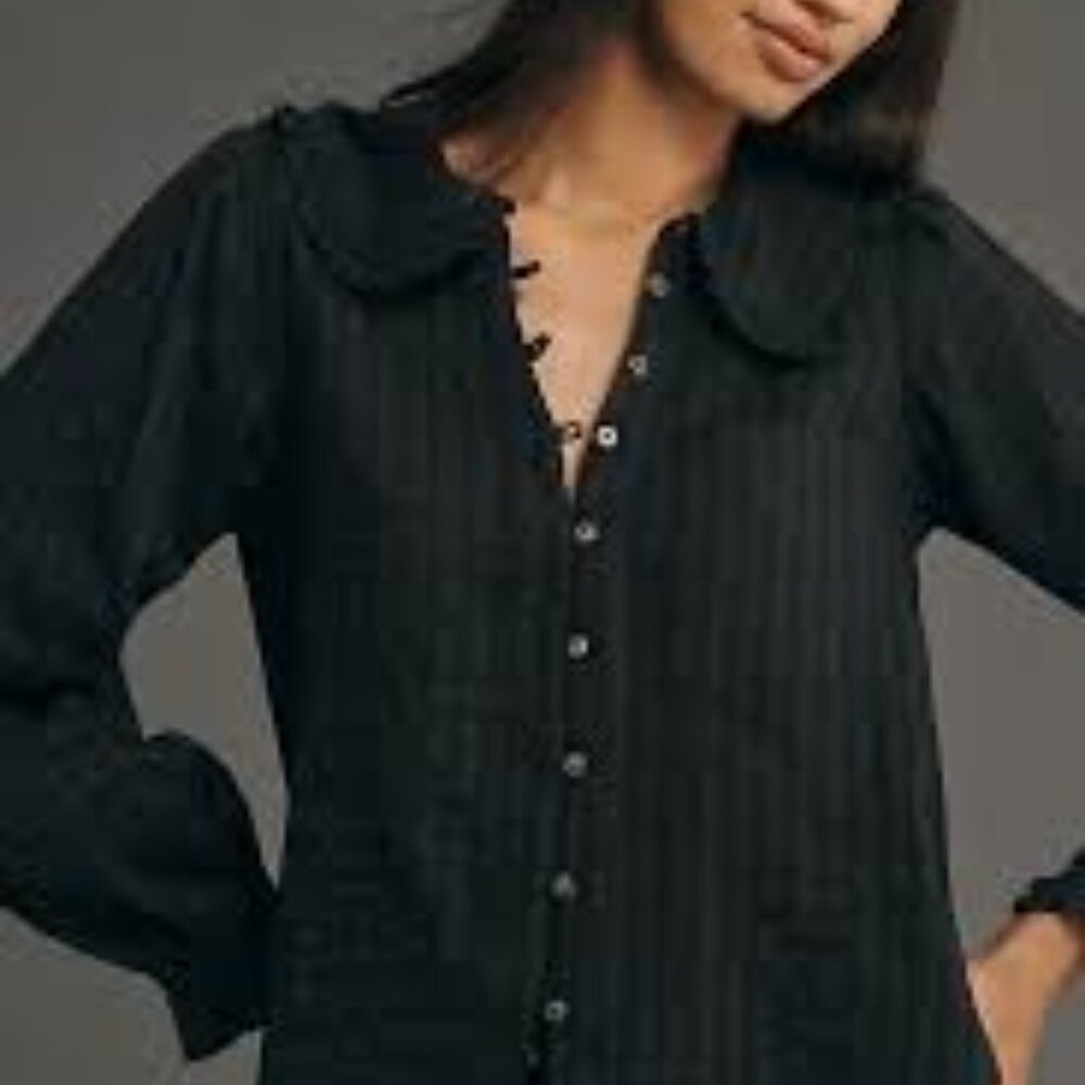 Anthropologie Kierra Collared Shirt - Size L